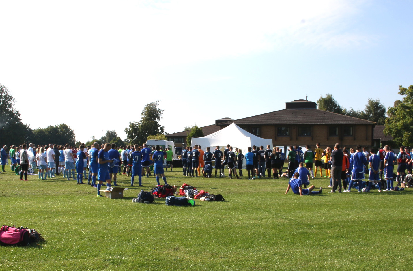 Waste World Cup, big crowd of people at the football event