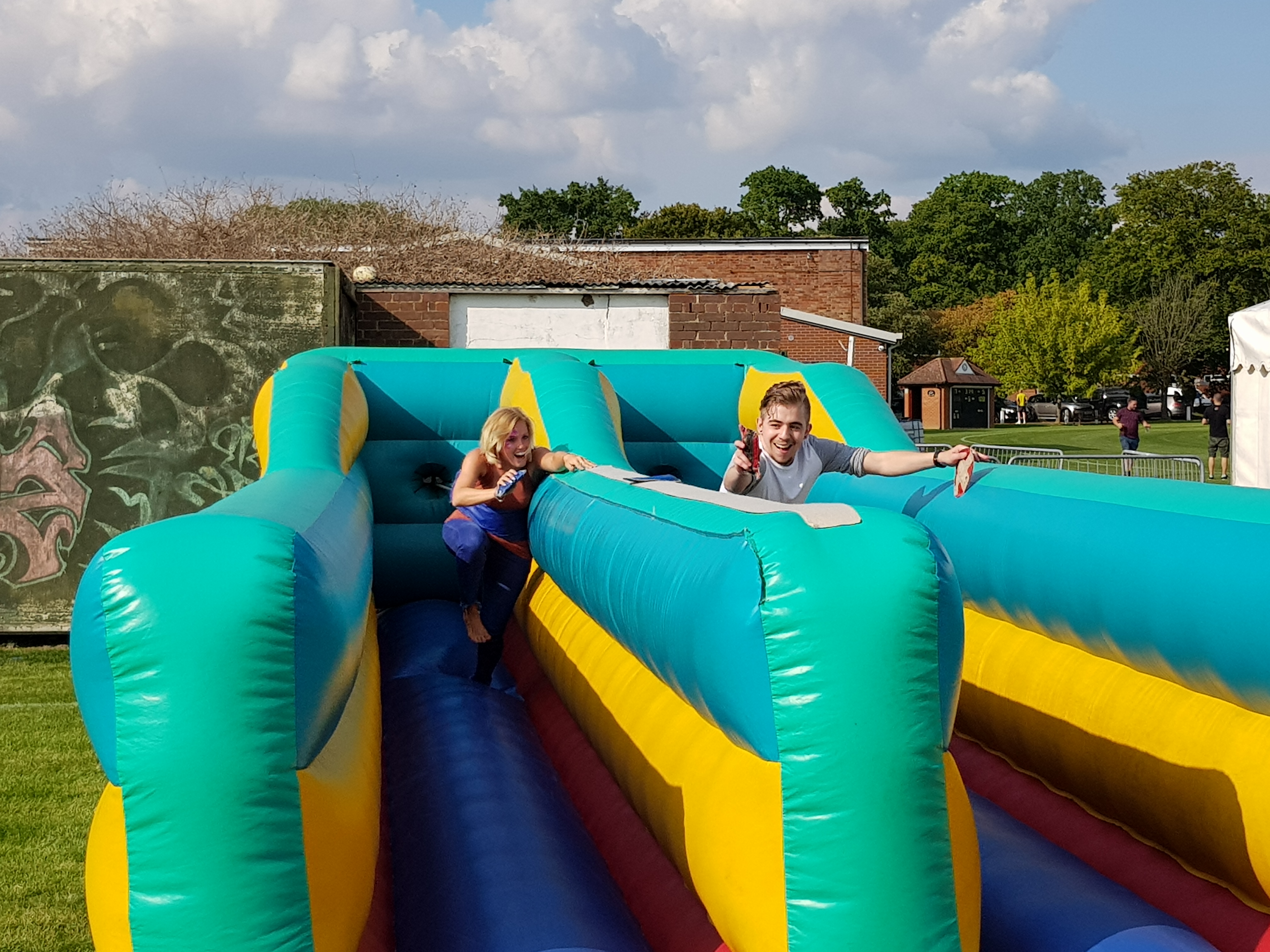 Simply Waste Solutions charity family fun day bouncy castle